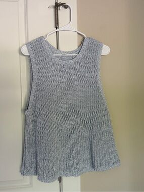 Light Blue Knit Tank Top